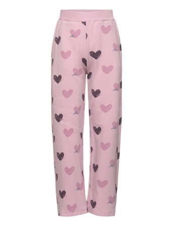 Minymo Pants Sweat Aop - Pink - 92