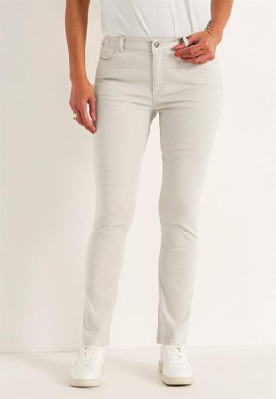 Cellbes of Sweden - Jeans med resårmidja - ljusbeige - för damer - 50L