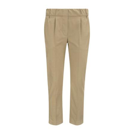 Brunello Cucinelli, Jogger Trousers Beżowy, Mężczyzna, Rozmiar: 2XS