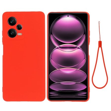 Matta nestesilikoninen kuori Xiaomi Redmi Note 12 Pro Plus - Punainen