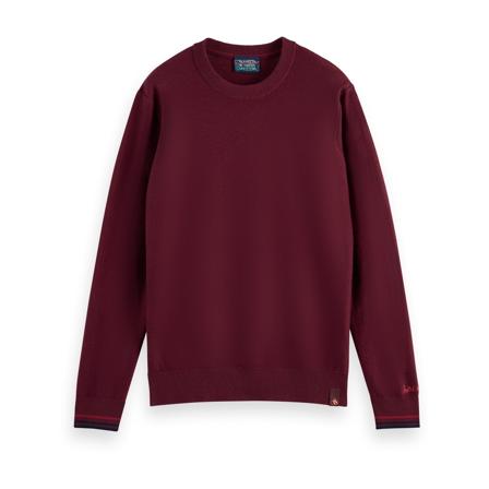 Scotch & Soda, Round-neck Knitwear Bruin, Heren, Maat:M