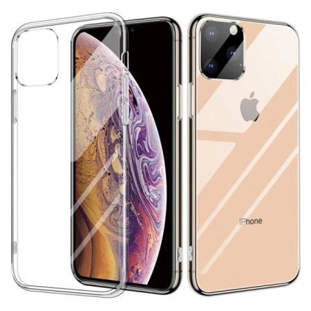 Iphone 12 Pro Max Stötdämpande Skal 9h Härdat Glas Baksida Glass Transparent