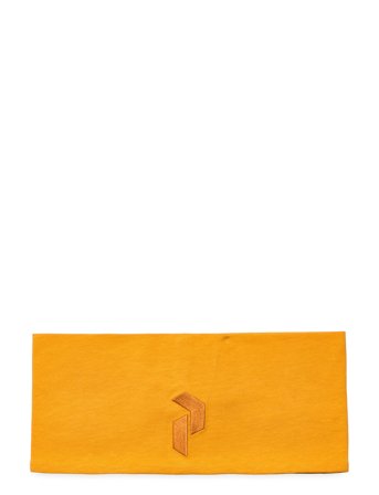 Logo Soft Headband Yellow Peak Performance