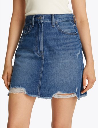 Tommy Jeans Mom Skirt Bi8057 - Blue - 27