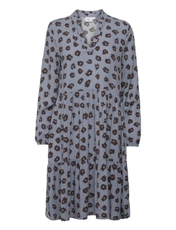 Edasz Ls Dress Blue Saint Tropez