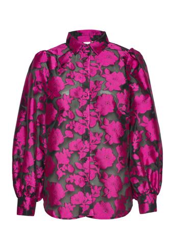 Yasfranka Ls Shirt Bluse Langermet Multi/mønstret YAS