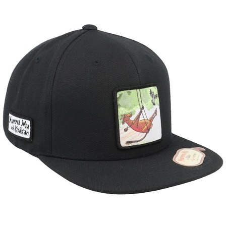 Mamma Mu & Kråkan - Black - snapback - Cap - Kids Gungar Kids Black Snapback - Hatstore