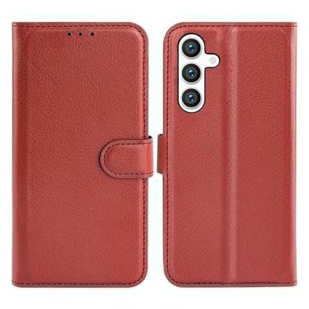 Samsung Galaxy S24 Plus Plånboksfodral med Stativ - Brun Brown