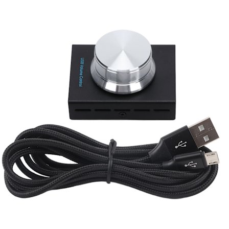 AIMOS AMU001BK USB Volumenkontrol Audio Volumen Fjernbetjening med Én Knap