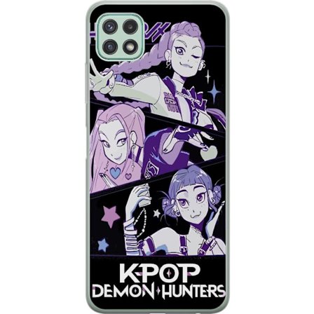 Yhteensopiva Puhelinkuori Samsung Galaxy A22 5G Kpop Demon Hunters Huntrix Trio Tytöt Violetit tähdet Retro-idoli Taidetta