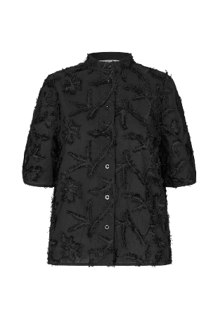 Second Female Seena SS Shirt Skjortor Dam Svart S