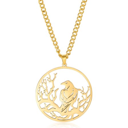 Ravnhalsband Viking Keltisk Ravn Hänge Nordiska Halsband Viking