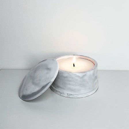 Betonglysbeholderformer med lokk, sekskantet voksboksformer