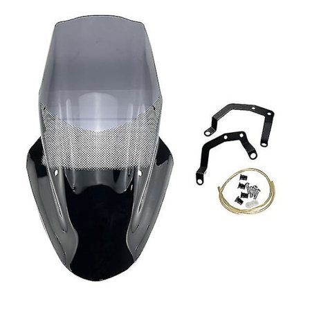Mtkracing Kompatibel med Kawasaki Z 650 Z650 2017-2019 Motorcykel Kåbe Vindskærm Front Vindskærm