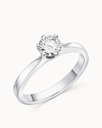 Diamantring Angelica 950 Platina Lab-dyrket Diamant 0.30 Carat - Forlovelsesringer & Gifteringer hos Vanbruun
