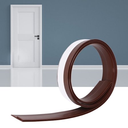 Dørlydisolering 28mm/1,1in Rundhullsilikon Beskyttende Holdbar Utskiftbar Lett Tetningslist for Rom Brun