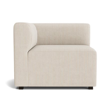Roma hjørnemodul, venstrevendt, Poso Beige, 80x70x65cm - Slidstærk Sofa med Koldskum og PU skum for optimal komfort - Hjørnesofa