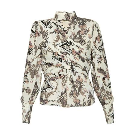 IRO Topp with tie fastening beige, Dam, Dam, Storlek: S