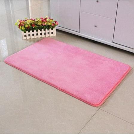 Kylpymatto Liukumaton imukykyinen suihku Kylpyhuonematto Matto Coral Fleece Light pink 0.4 m * 0.6 m