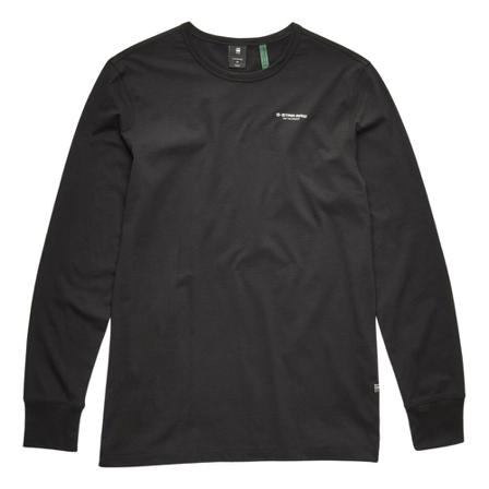 G-star T-Shirt- GS Base R-N L/S Compact Jersey , Zwart , Heren , Maat: S