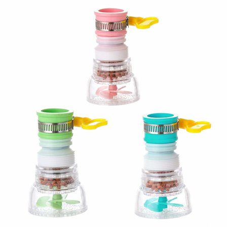 3 stk. 360 roterende vandhane bærbar filterdyse regulator vandhane dyse vandfilter 360 roterende stænksikker vandhane filter