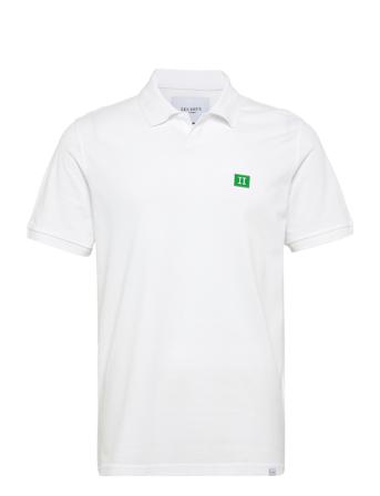 Piece Pique Polo Smu Polos Short-sleeved Vit Les Deux