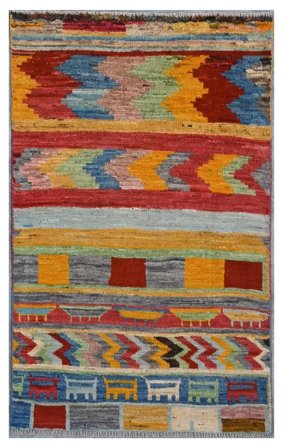 Moroccan Berber - Afghanistan Hand Knotted 76X121 Rug Afghanistan