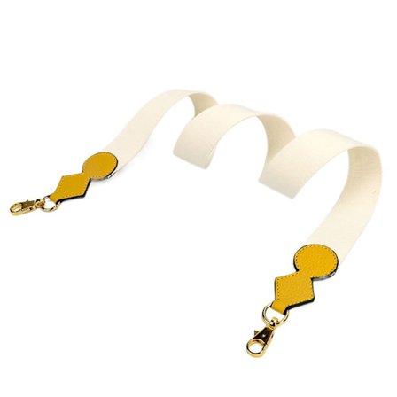 Bomull handväska Strap Axel Crossbody Strap VIT