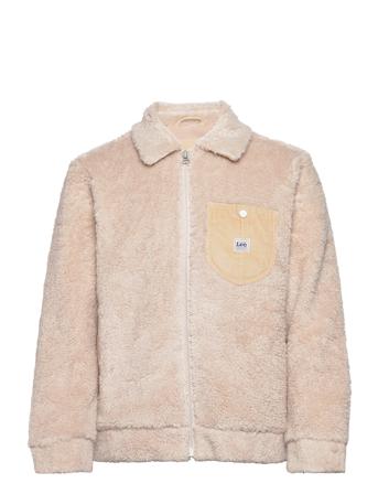 91B Sherpa Jacket Sweatshirts & Hoodies Fleeces & Midlayers Lyserød Lee Jeans
