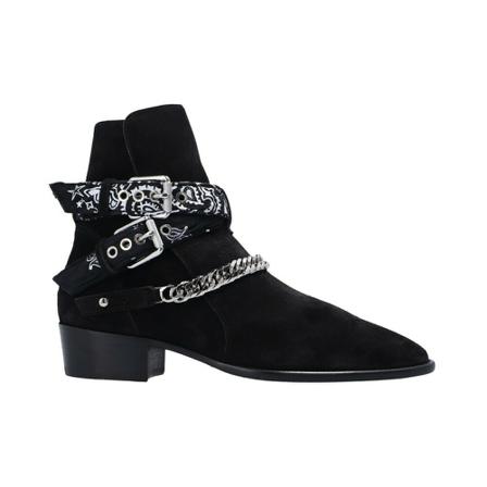 Amiri Bandana heeled ankle Støvler Sort, Herre, Størrelse: 44 EU