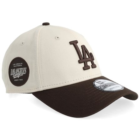 New Era - MLB - Beige - adjustable - Cap - Los Angeles Dodgers Side Patch 9FORTY Stone/Brown Adjustable - Hatstore
