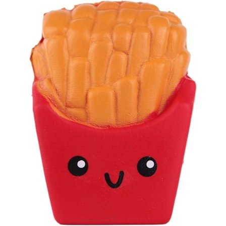 Squishys Mad 10 cm Pommes Frites Legetøj Kawaii Mad Blødt Tryk Dreng Pige Legetøj som Køkkengave Stresslindring Børnelegetøj