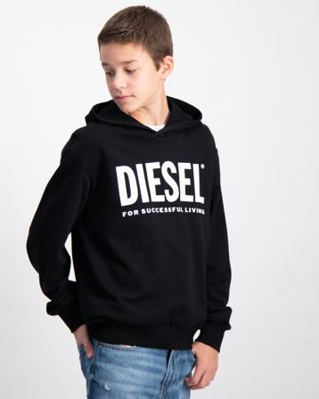 Diesel LSFORT DI OVER HOOD SWEAT-SHIRT Schwarz Hoodies/Kapuzenpullover Jungen - Kidsbrandstore