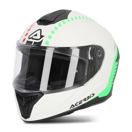 Integralhjelm Acerbis Krapon Hvid/Mat sort L