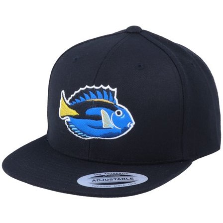 Kiddo Cap - Svart snapback Keps - Kids Pacific Blue Tang Fish Black Snapback @ Hatstore