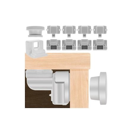 4-PACK Magnetskydd för skåp