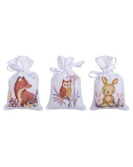 Stickpackung Dufttütchen Tiere 3-er Pack