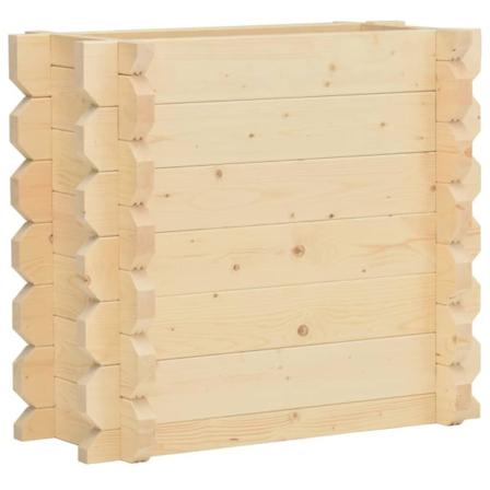 Vidaxl Upphöjd Odlingslåda 42 Mm 100x50x87,8 Cm Massivt Granträ Brun