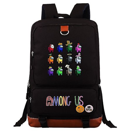 Among Us Ungdom Student Skolväska Stor Kapacitet Ryggsäck 71