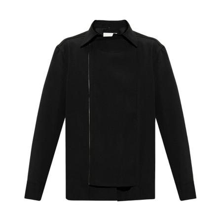 Jil Sander Shirt with asymmetrical fastening Sort, Herre Skjorter