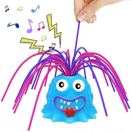Hårtrækkende Skrigende Monster Fletbar Stresslindring Anti-Angst Kreativt Legetøj