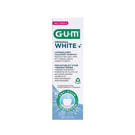GUM Original White tandpasta 75 ml, Medicin & Pleje, Mund & Tandpleje, Tandpasta