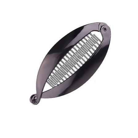 Banan hårklemme Clincher kammer klemme fiskehale hårklemme, svart