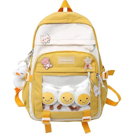 Kawaii Ryggsäck Med Kawaii Pin Och Tillbehör Ryggsäck Söt Ryggsäck Söt Kawaii Ryggsäck För Skolan