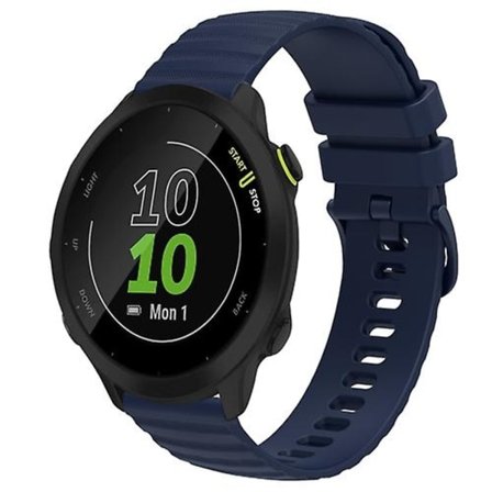 Garmin Forerunner 55 20 mm aaltoileva pistekuvio yksivärinen silikonikellon watch