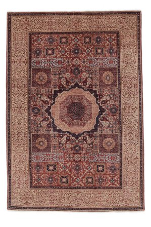 Mamluk Teppich Moderner Braun/Dunkelrot (Wolle, Afghanistan)