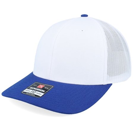 Richardson - White trucker Czapka Z Daszkiem - 112 Combination White/Royal Trucker @ Hatstore