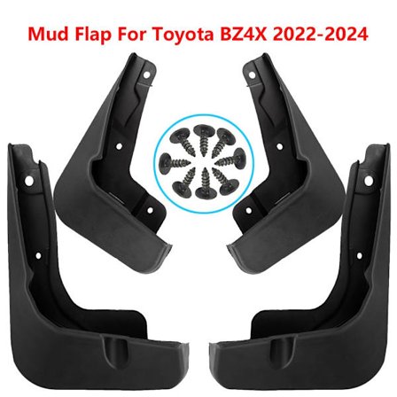 4X Mudguards Toyota BZ4X:lle, Mudflaps Roiskeläpät Lokasuoja 2022-2024{f2}