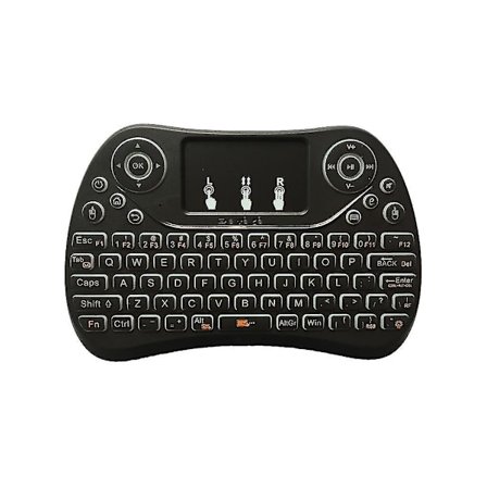 i8 Max Tre-färgad Bakgrundsbelyst 2.4g Trådlöst Engelskt Mini-tangentbord Spårplatta Airmouse