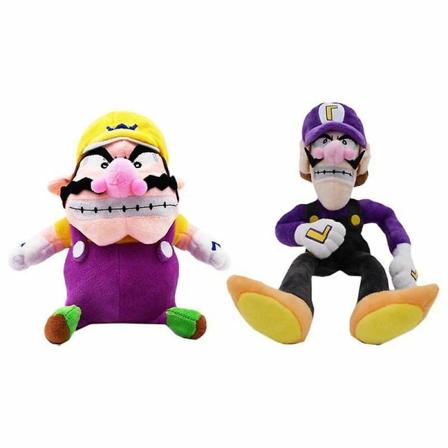 Super Mario Bros plyschdocka Wario Waluigi Mjuk Teddy Leksak K